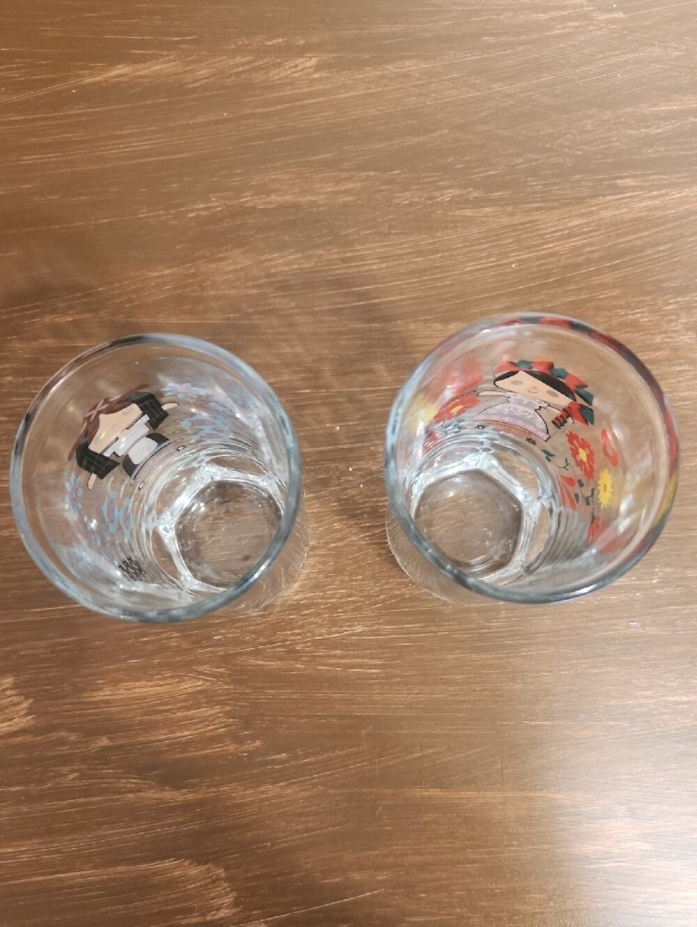Vintage Crisa Marias de Mexico Juice Glasses Set of 2 Paulo Villagran Doll - Picture 6 of 9